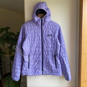 Patagonia | Jackets u0026 Coats | Patagonia Nano Puff Hoodie Jacket Medium Ploy  Purple Windproof Water Resistant M | Poshmark